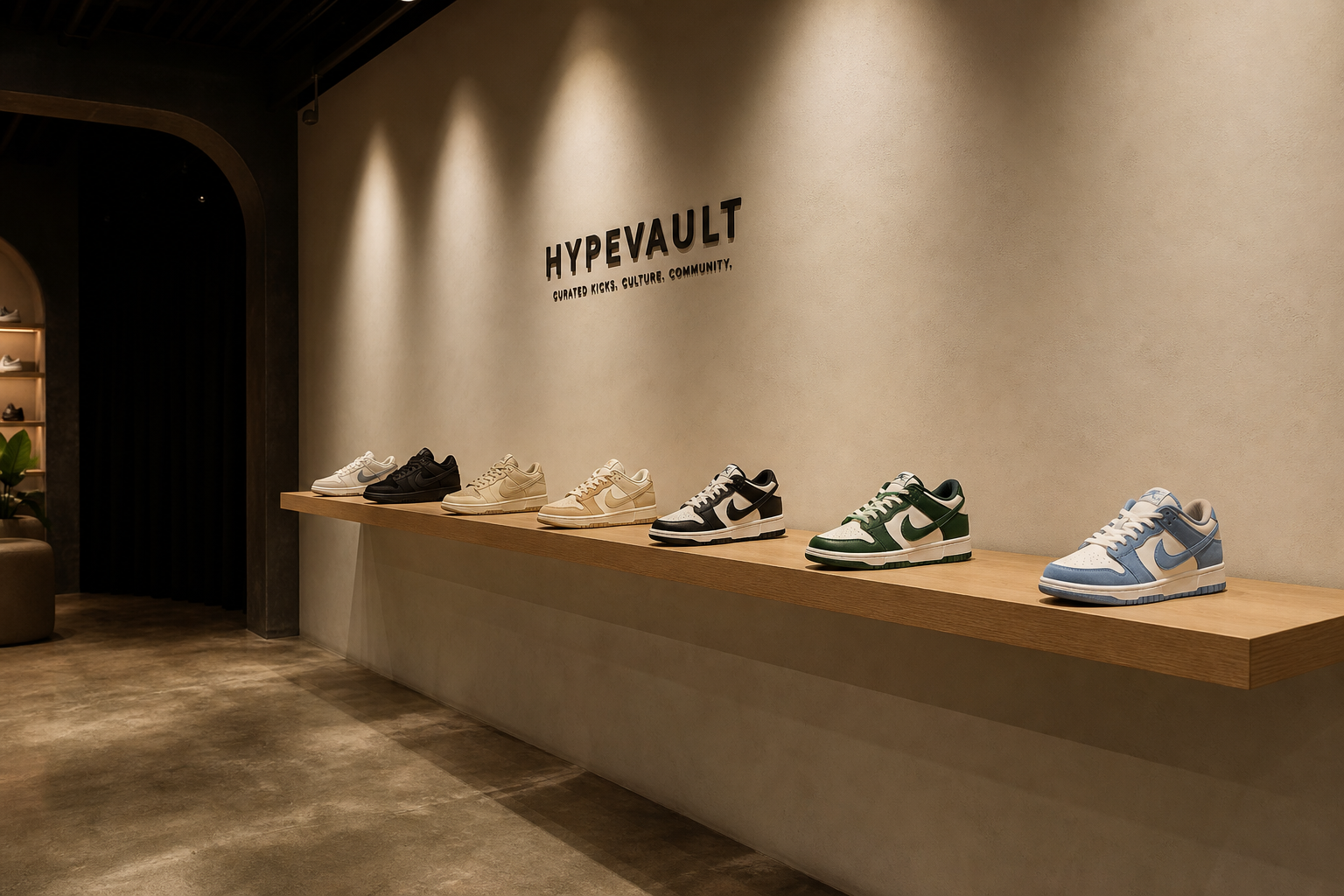 Interior of the SOLE LEDGER boutique